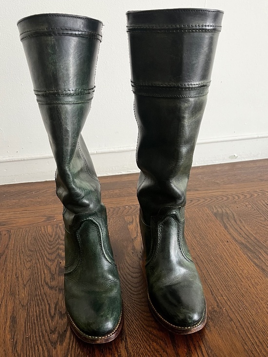 Frye Shoes - Vintage green Frye Jane 14L Boots